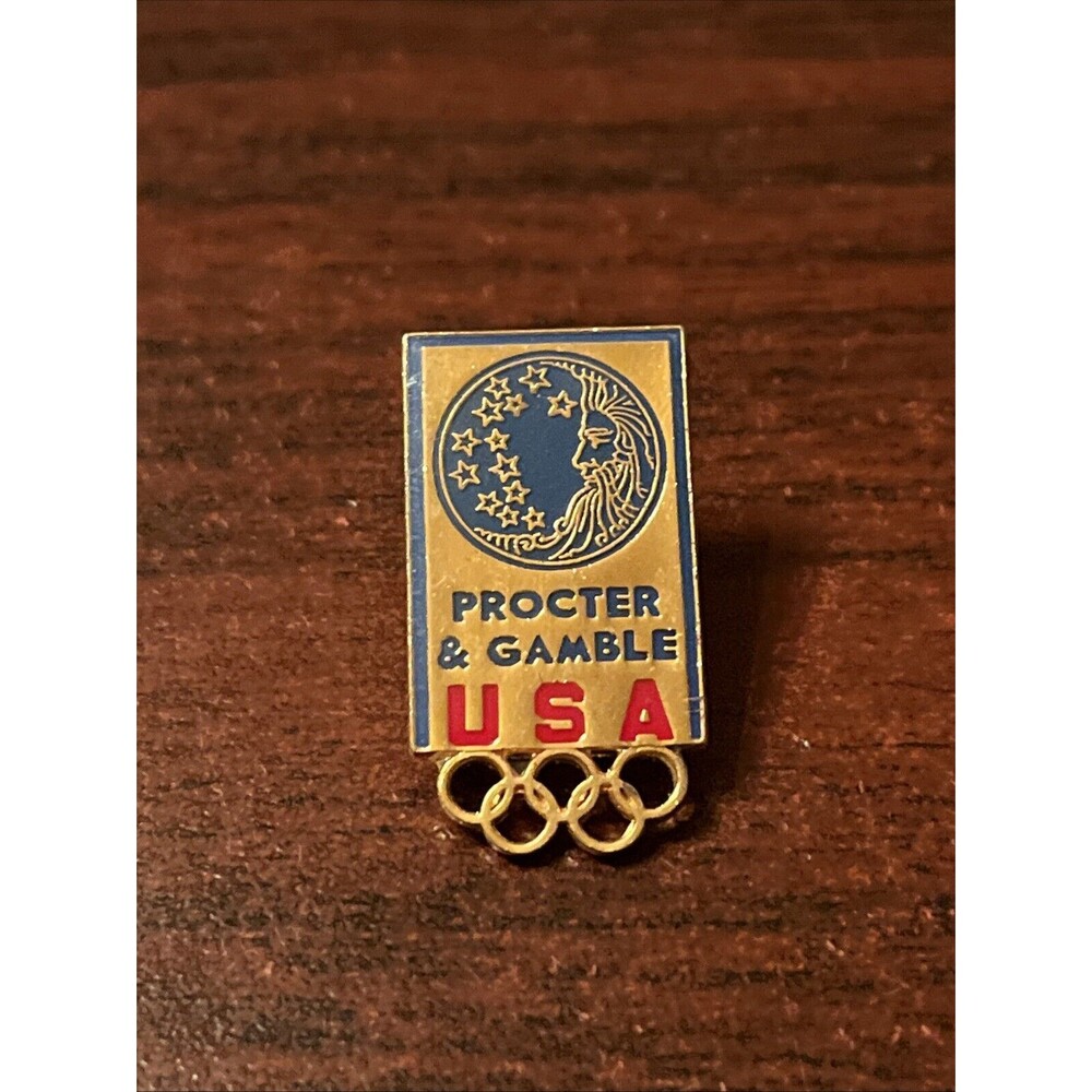 1984 Los Angeles Olympics Team USA Procter & Gamble Lapel Hat Pin